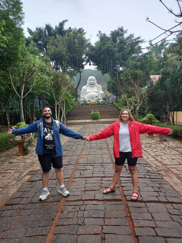 1 Day Easy Rider Tour in Dalat–Villages, Farms & Waterfalls - Linh An Temple and the giant Buddha statues