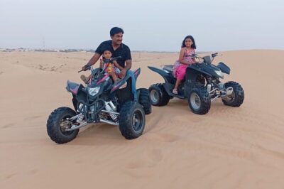 1 Hour Private Quad Biking with 30 minutes Camel Farm Visit