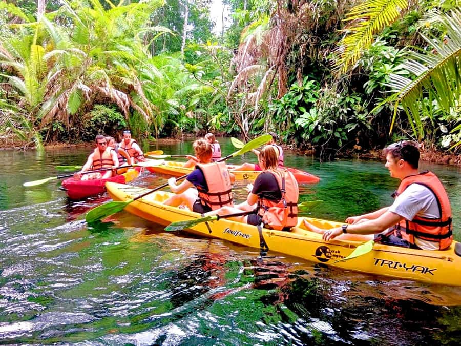 Ao Nang: Crystal Pool Kayaking, ATV, and Pineapple Farm Tour - The ATV ride brings the real energy