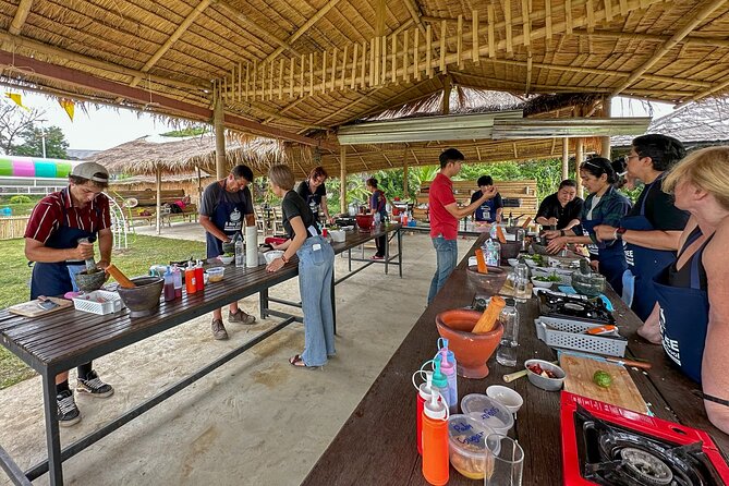 Aroidee’s Farm-Fresh Thai Cooking Experience - Making curry paste from the ingredients you picked