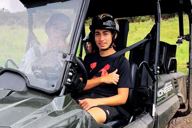 Big Island Family Off Road Farm Adventure at Ohana Ranch - Getting comfortable behind the wheel