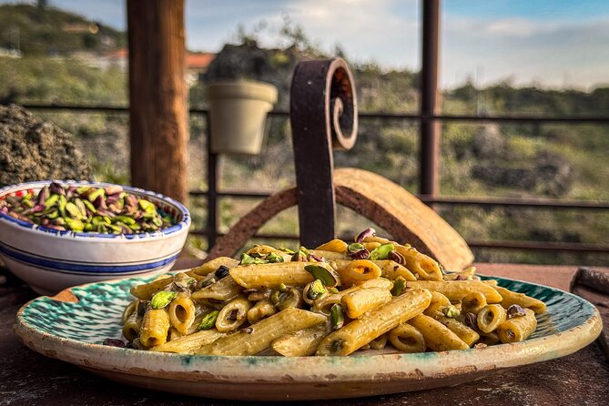 Bronte Pistachio Farm Tour and Lunch with Farmer - Walking through the pistachio grove