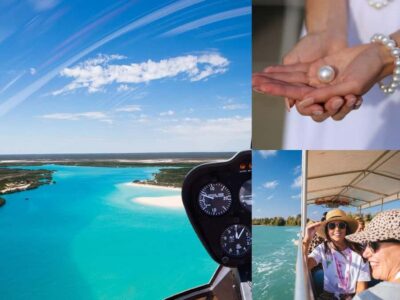 Broome: Helicopter Flight and Willie Creek Pearl Farm Tour