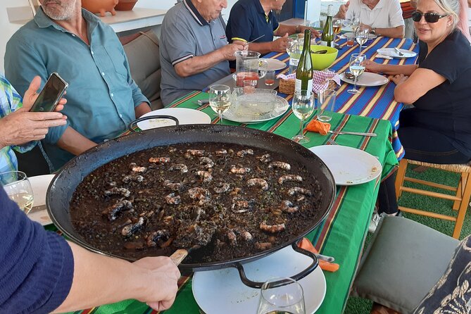 Chefcooking Paella from our Andalusian Grandmother at a Family Farm - Dessert and Colombian coffee