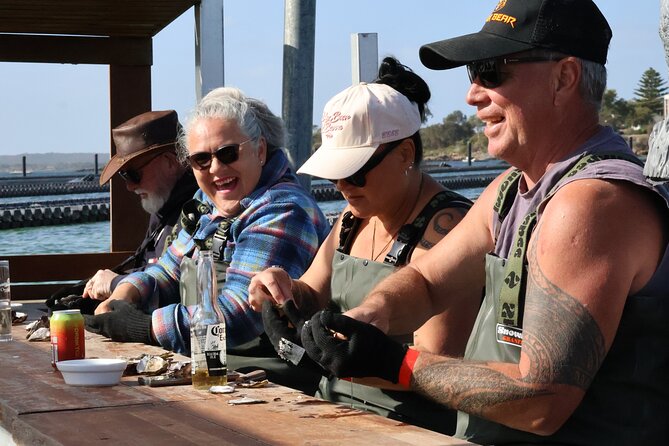 Coffin Bay Oyster Farm Wading Tour & Tasting Experience - Learning to shuck without making a mess