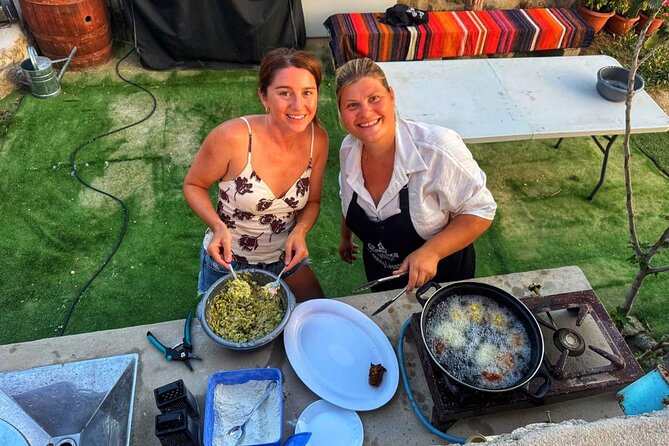 Cooking Class Sunset Dinner and Tour in Paros Farm - Sunset dinner with Parian wine