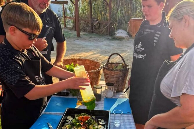 Cooking Class Sunset Dinner and Tour in Paros Farm - Food choices for vegetarians and vegans