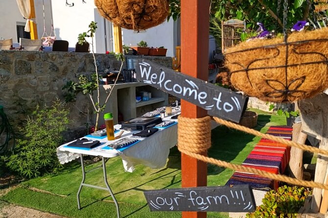 Cooking Class Sunset Dinner and Tour in Paros Farm - Collecting ingredients from the garden