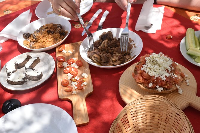 Cretan Farm Tour with Cheese-Making, Olive Oil Tasting & Picnic - Meeting Mama Stela under the wooden roof