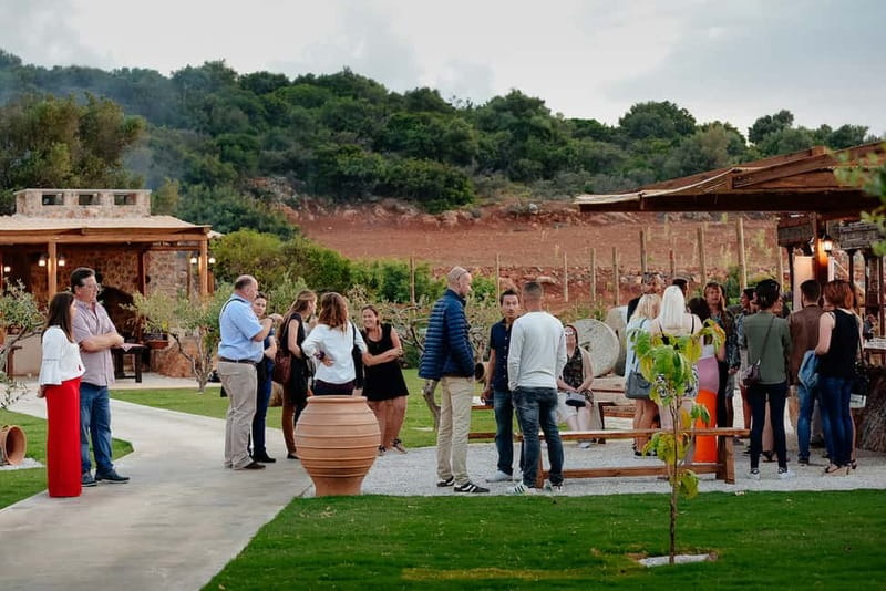 Crete: Olive Oil Festival, Farm Dinner, Live Show & Pickup - Dinner from the garden and wood-fired oven