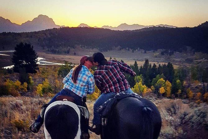 Dinner Cookout Ride at Heart Six Ranch - Following the Buffalo Fork River toward the Tetons