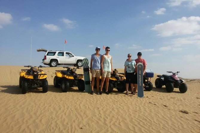 Dubai Desert Morning Tour in 4WD Vehicle: Camel Ride, Quad Bike Tour, Sandboarding, and Camel Farm - Quad biking brings the biggest burst of speed