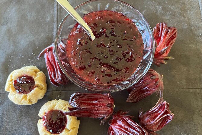Edible Hibiscus Guided Farm Tour (Big Island) - The tasting: tea, flowers, preserves, and sweets