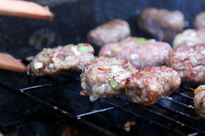 Food Tasting at Locals Favorite Farmers Market in Belgrade - Ćevapi deliver the grilled main course