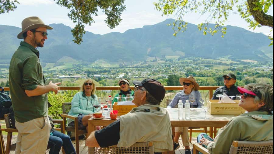 Franschhoek: An enchanting storytelling walk to 3 wine farms - Mont Rochelle and the first tasting