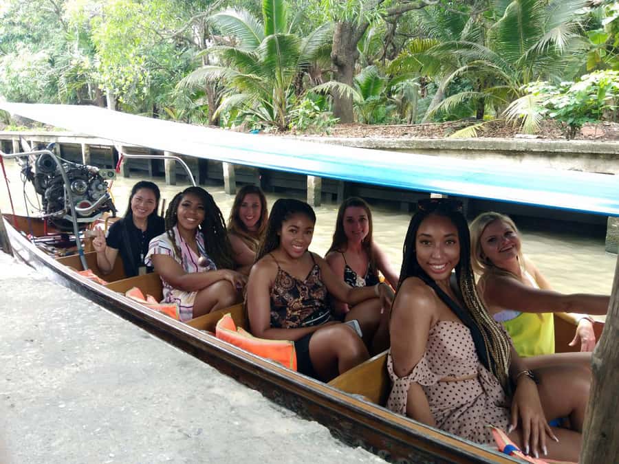 From Bangkok: Floating & Railway Markets Tour & Coconut Farm - The Railway Market and the train that comes through it