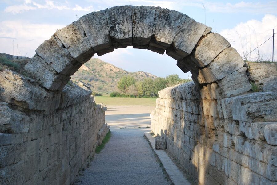 From Kyllini: Day Trip to Ancient Olympia & a Greek Farm - Walking through the birthplace of the Olympic Games