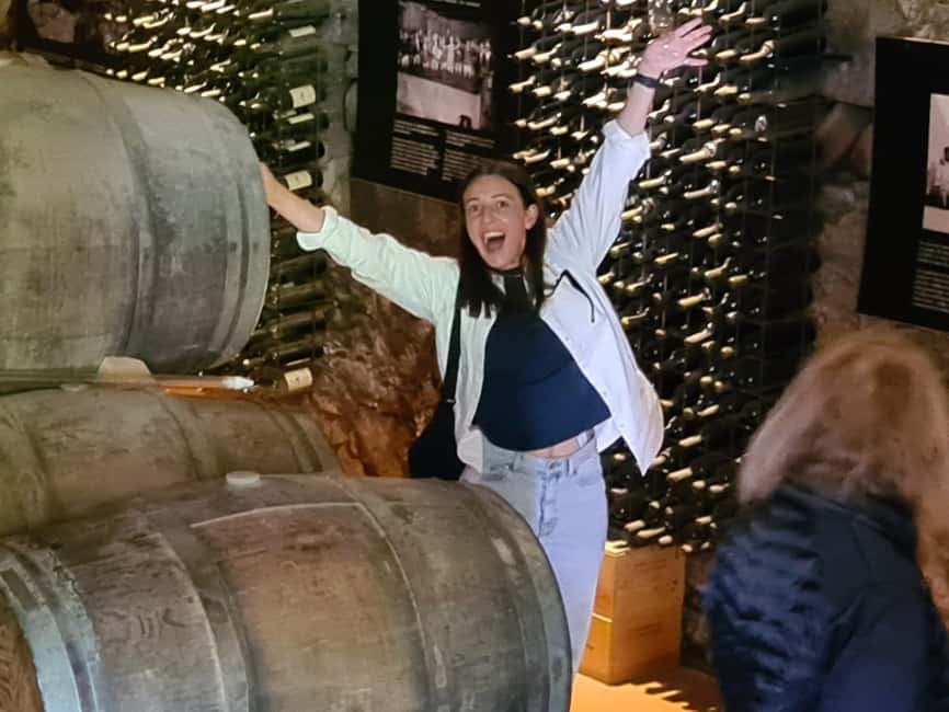 From Porto: 2 Wine Regions, Farm Lunch, and Boat Ride - Lunch in Sabrosa, with wine country on the table