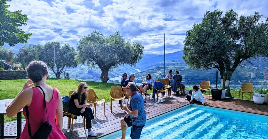 From Porto: 2 Wine Regions, Farm-to-Table Lunch & Boat - The fire opening of a Vintage Port bottle