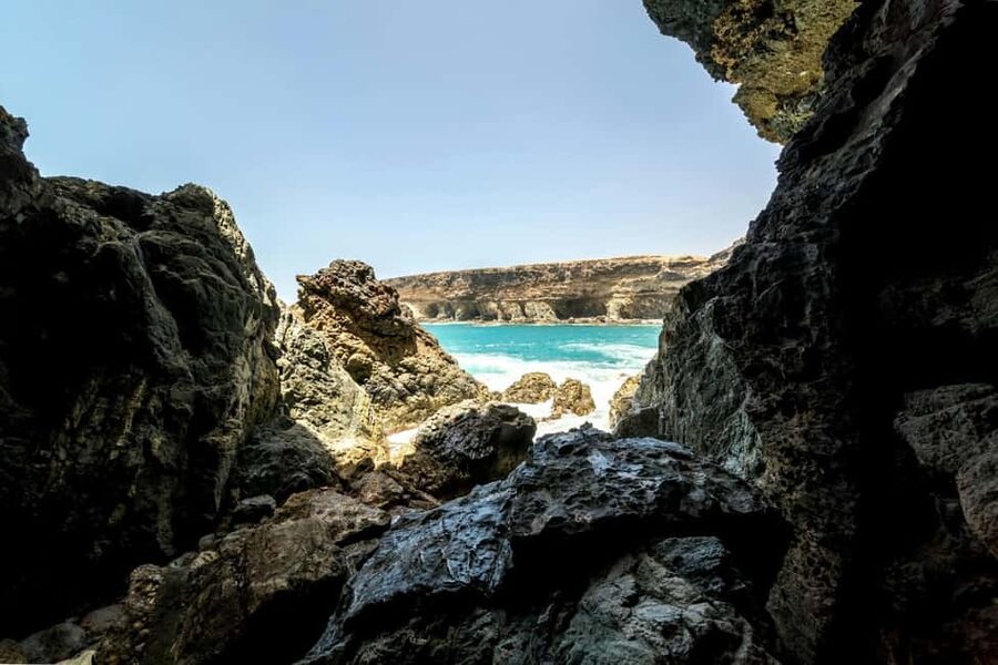 Fuerteventura farm, caves and rural villages tour with lunch - Ajuy’s black sand and sea caves
