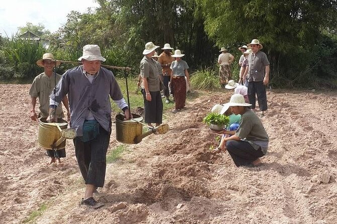 Full Day Siem Reap Farm Tour with Cooking Class and Monk Blessing - Getting your hands dirty on a working farm