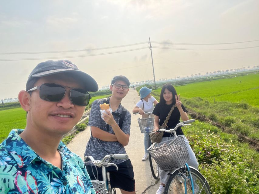 Funny day Biking, Farming, Buffalo riding and Basket boat - From Hoi An Post Office into the rice fields