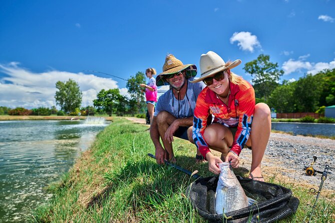 Hook-A-Barra Fishing and Farm Activity - The first hour: seeing how barramundi are raised