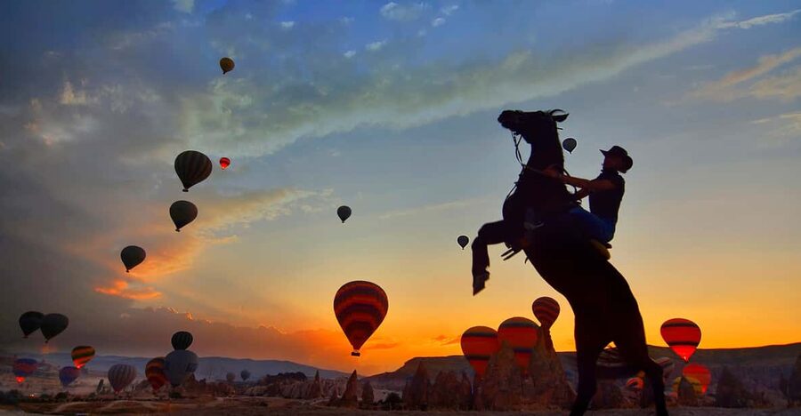Horse Riding Cappadocia- Cappadocia Horse Farm - Red Valley brings the warmest colors