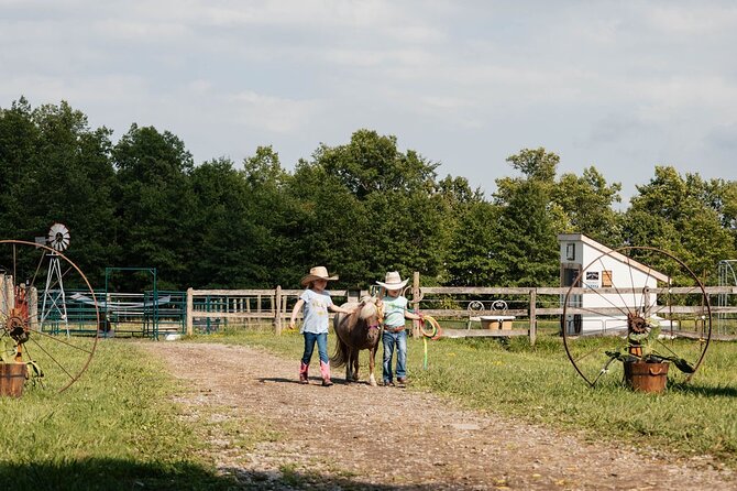 Humberstone Ranch Visit with Mini Domestic Animals - Feeding the Texas Longhorns