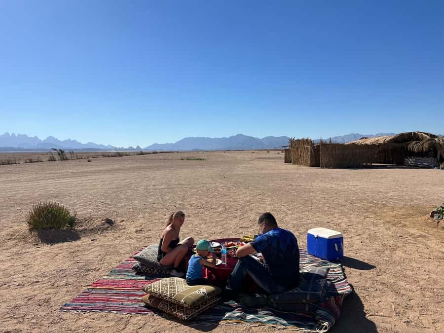 Hurghada: Jeep Safari, Tree Planting & Farm-to-Table Lunch - Arriving with tea, breakfast, and a story about water