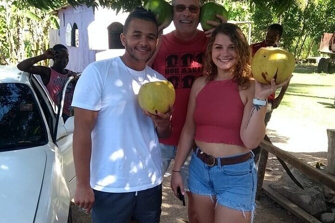 Jamaica Farm Private Dispensary Tour Montego Bay - Farm table lunch, fruit, and coconut water