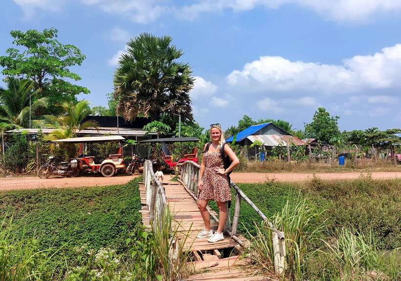 Kampot: Pepper Farm Tour, Salt Field, Cave & Secret Lake - Secret Lake, cold drinks, and difficult stories