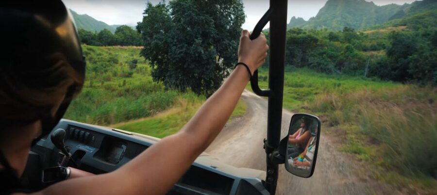 Kaneohe: Kualoa Ranch Guided UTV Tour - Movie sites beyond the Jurassic Park sign