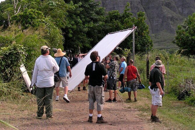 Kualoa Ranch Jurassic Adventure Tour - The T-Rex ambush site and other set pieces