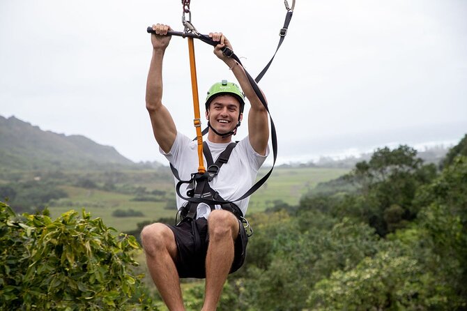 Kualoa Ranch - Zipline Tour - The 14 tandem cables through the valley