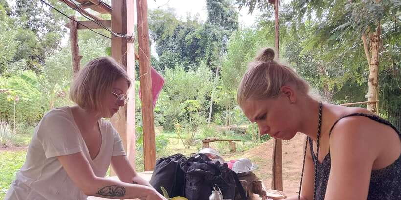 Luang Prabang: Organic Farm Experience & Hike to Kuang si - Cooling off at the three-tiered falls