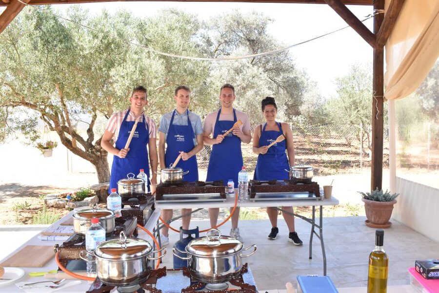 Moires: Cooking Class and Olive Oil Tasting at a Family Farm - Cooking three courses with Mama Stella and Marianna
