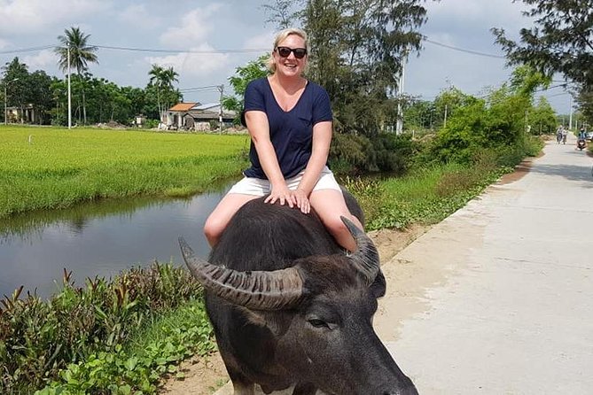 MY SON Tour & Hoi An Countryside with Basket Boat, Buffalo Ride,Farming Activity - Tra Que Vegetable Village and a local family visit