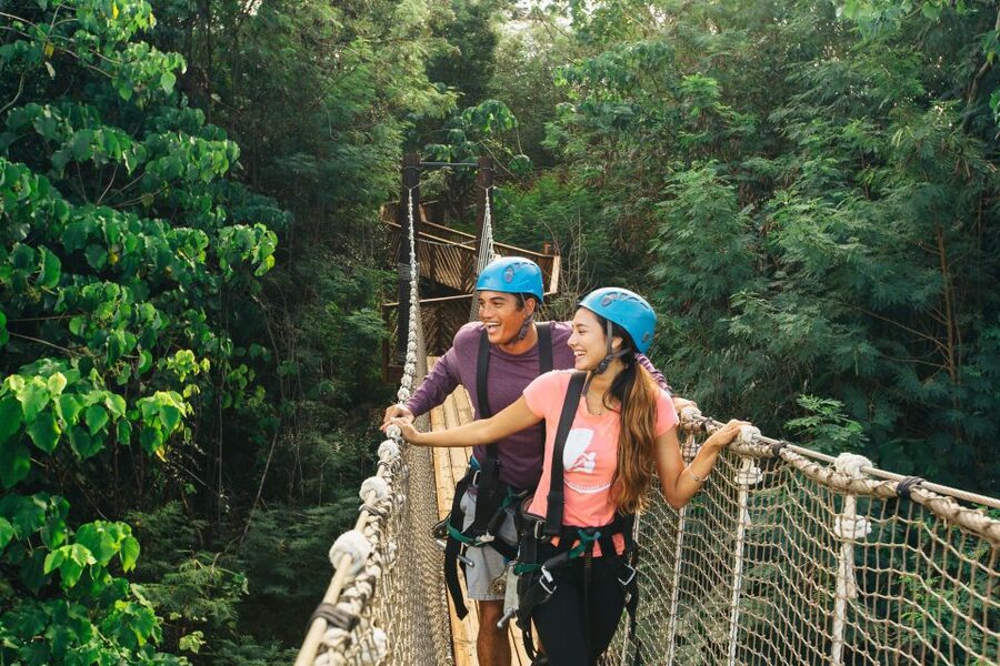 Oahu: North Shore Zip Line Adventure with ATV and Farm Tour - Eight zip lines with room to ride together