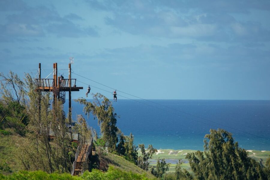 Oahu: North Shore Zip Line Adventure with ATV and Farm Tour - Rappels, bridges, and the floating staircase