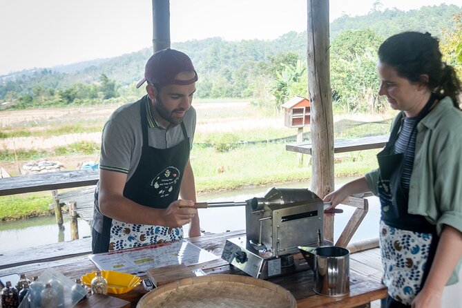 Off the Map Chiang Mai Jungle Coffee Trek Roast and Brew - A Karen-style vegetarian lunch from village ingredients