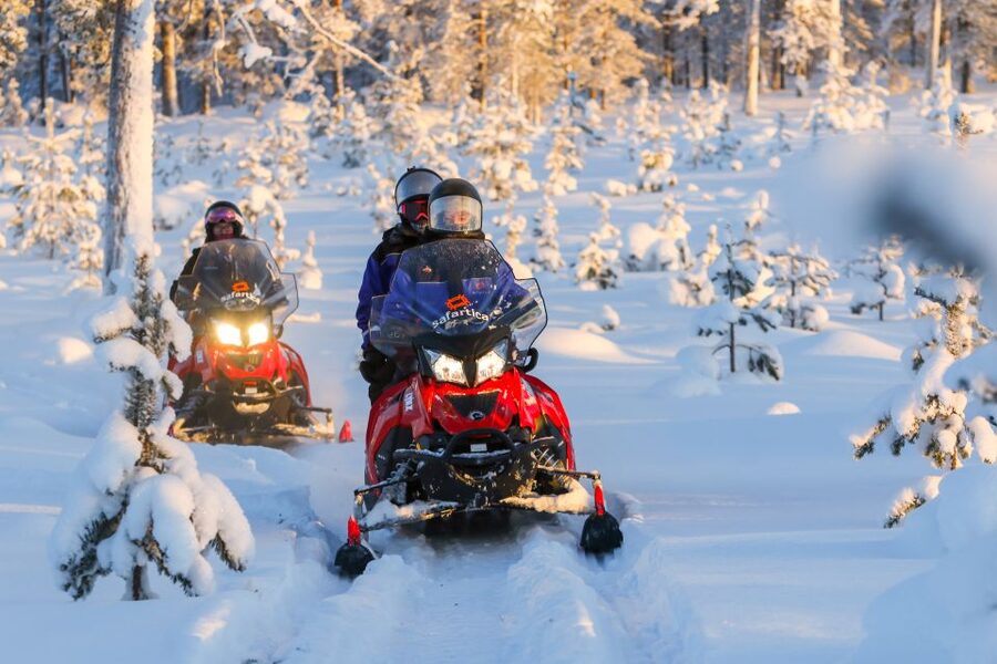 Rovaniemi: Santa’s Village & Snowmobiling to Reindeer Farm - Snowmobiling through forests and over frozen ground