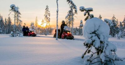 Snowmobile Safari to a Reindeer Farm