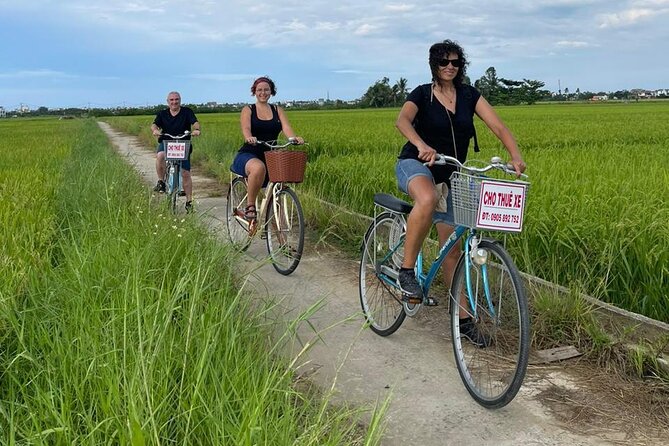 Rural Hoi An Cycling, Cooking Class at Organic Farm - Leaving Hoi An’s old town by bicycle