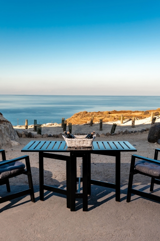 Santorini: Private Agri-Educational Visit to an Organic Farm - The tasting: raisin liqueur, oils, and local snacks