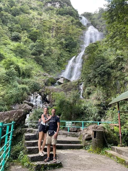 Sapa to Waterfall, Green Tea Farm with motorbike driver - Silver Waterfall: a powerful first stop