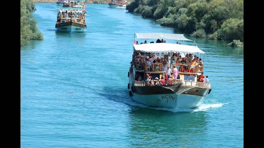Side, Alanya: Green Canyon Boat, Waterfall&Orchards Mix Tour - One hour on Green Lake