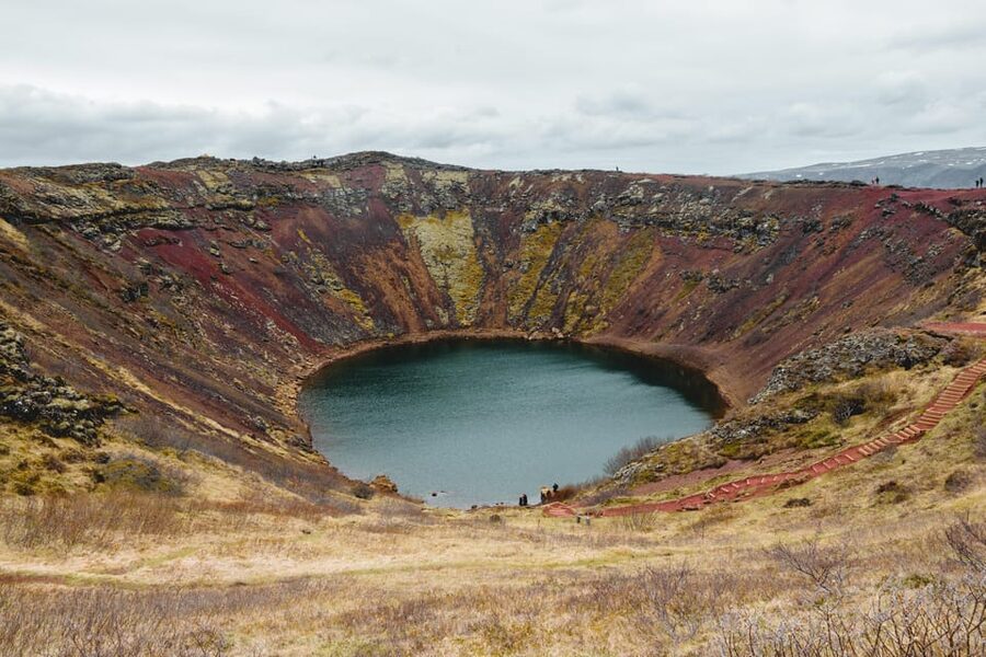 Small Group Golden Circle Tour w/ Kerid & Tomato Farm Visit - Kerid Crater, the most colorful final stop