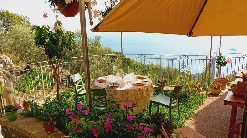 Sorrento: Marì Cooking Class in a Family Farm w/ Coast View - From Sorrento into the hills of Massa Lubrense