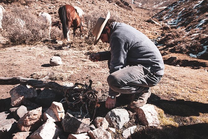 The Real Gaucho Day Trip from Mendoza - Don Daniel Ranch - Saddling up for two hours into the Andes